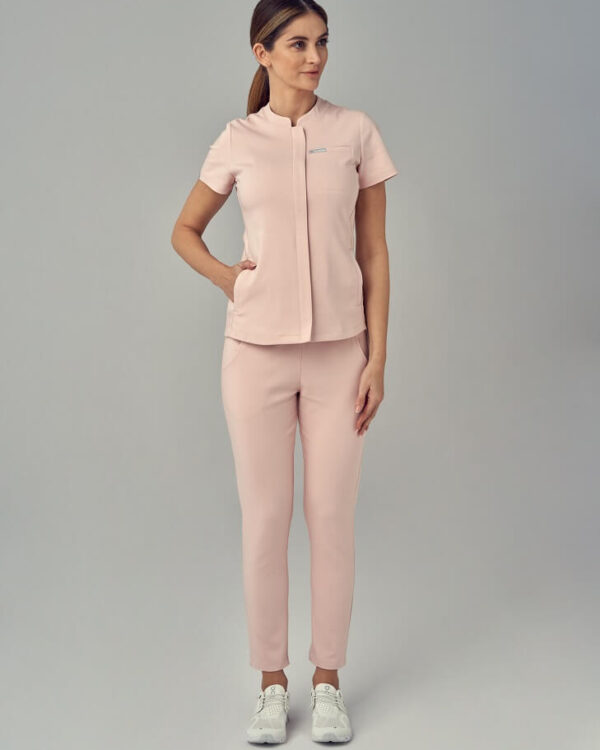 Bluza Medyczna Damska – Scrubs Classy Pink