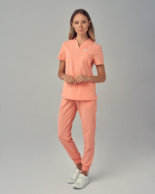 Bluza Medyczna Damska – Scrubs Comfy Peach