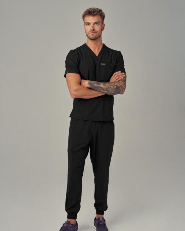 Bluza Medyczna Męska – Scrubs Sporty Black