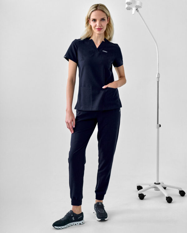 Bluza Medyczna Damska – Scrubs Comfy Graphite
