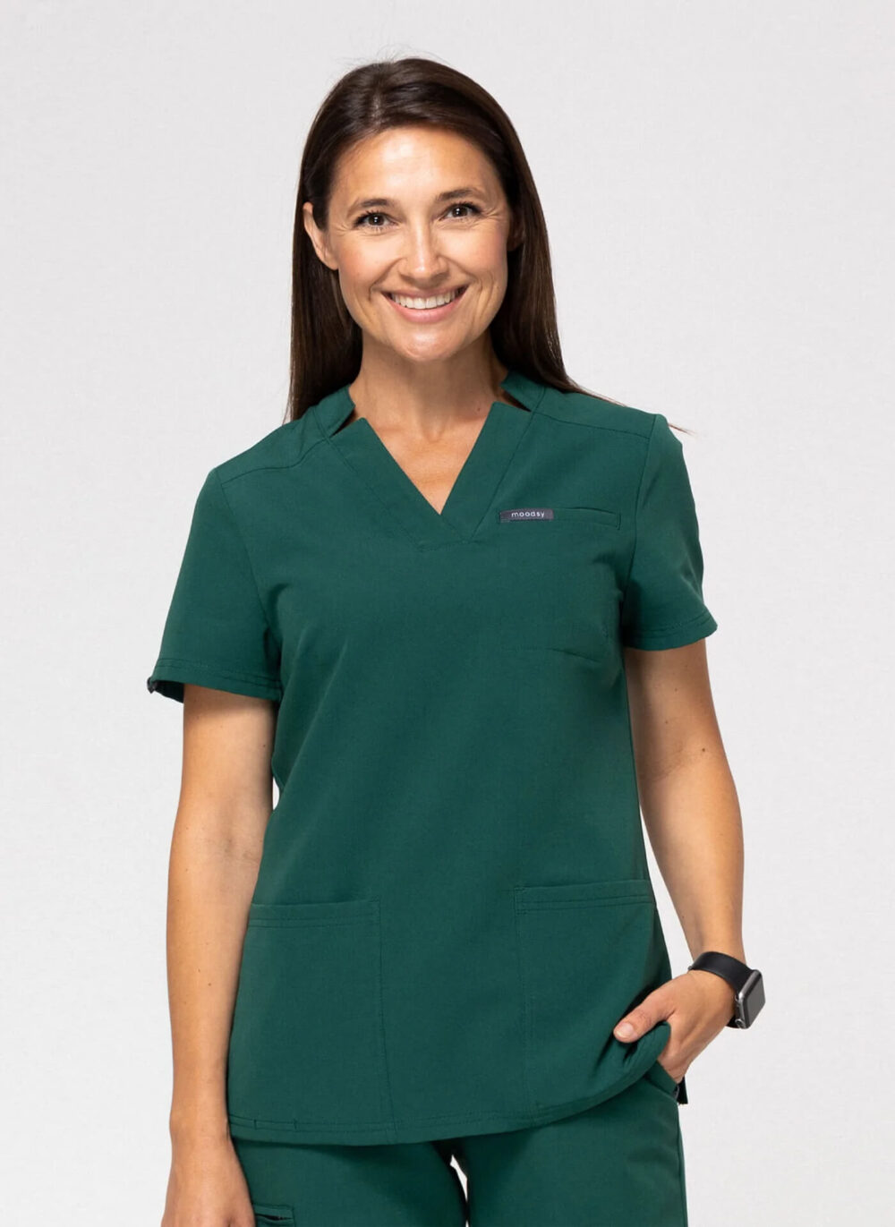 Bluza Medyczna Damska – scrubs comfy ciemna zieleń