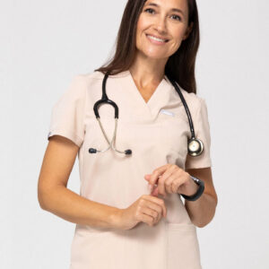 Bluza Medyczna Damska – Scrubs Comfy Nude