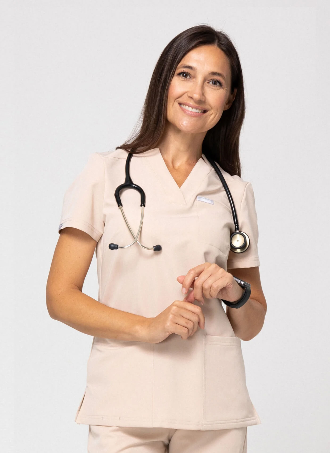 bluza medyczna damska comfy nude Bluza Medyczna Damska – Scrubs Comfy Nude