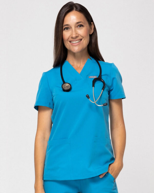 Bluza Medyczna Damska – Scrubs Comfy Ocean