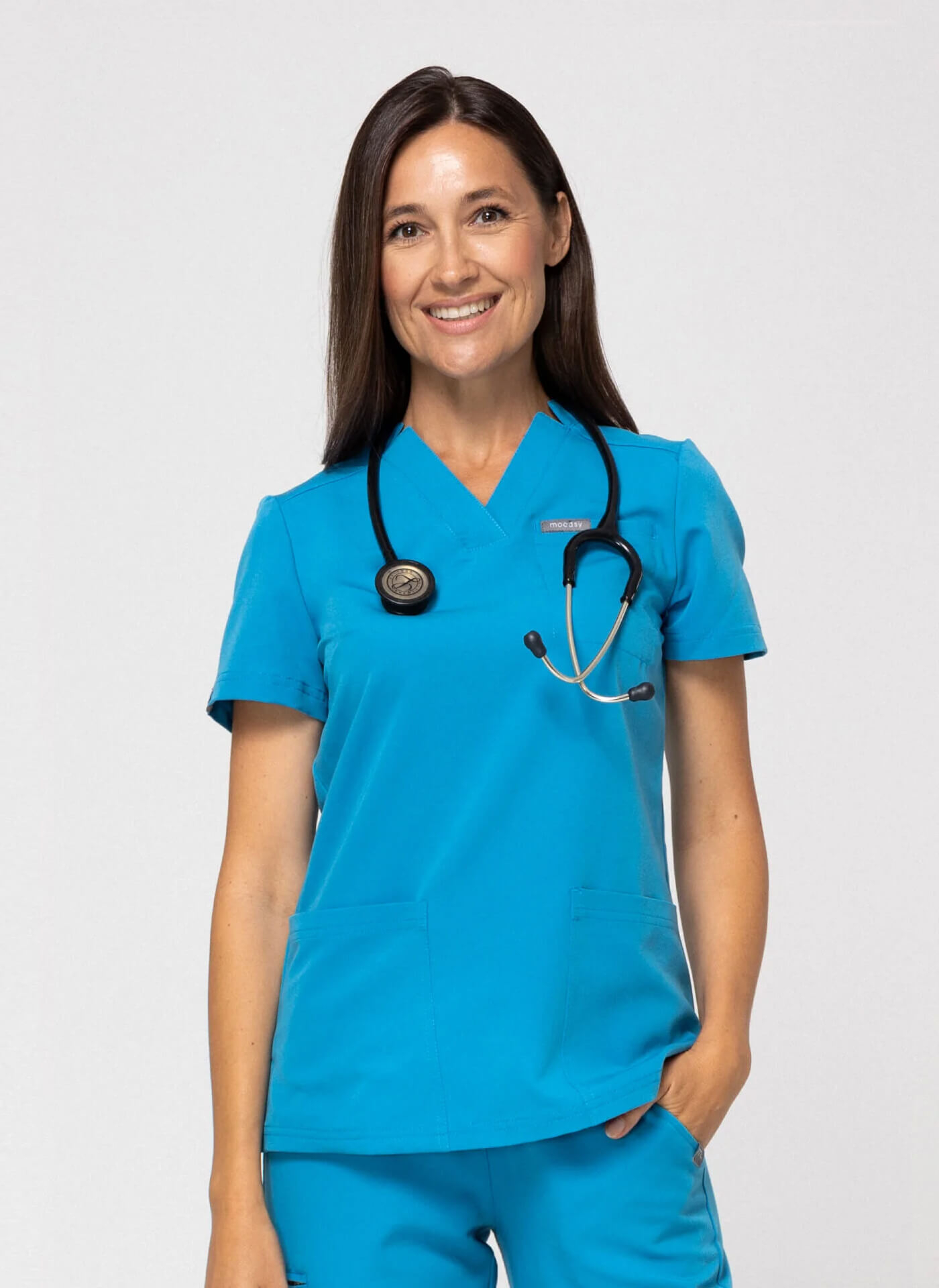 Bluza Medyczna Damska – Scrubs Comfy Ocean