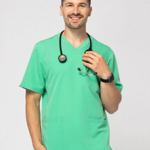 bluza medyczna męska sporty jasna zieleń