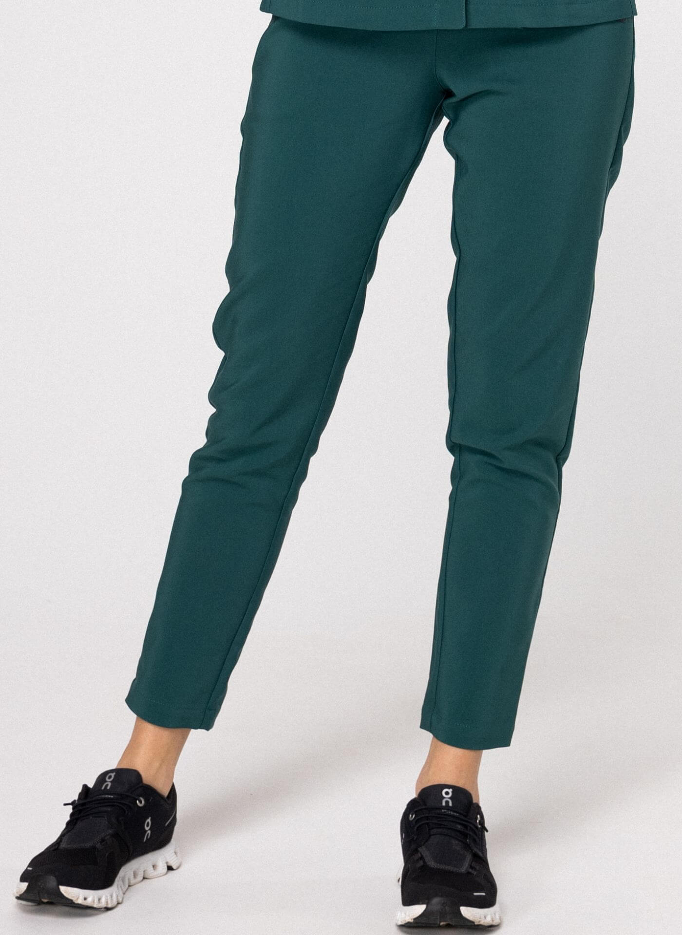 spodnie classy ciemno zielone spodnie classy scrubs