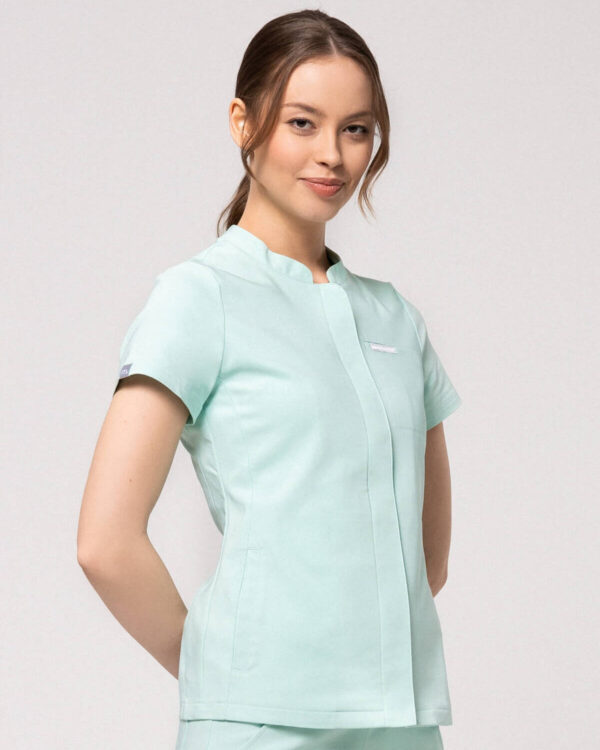 Bluza Medyczna Damska – Scrubs Classy Mint