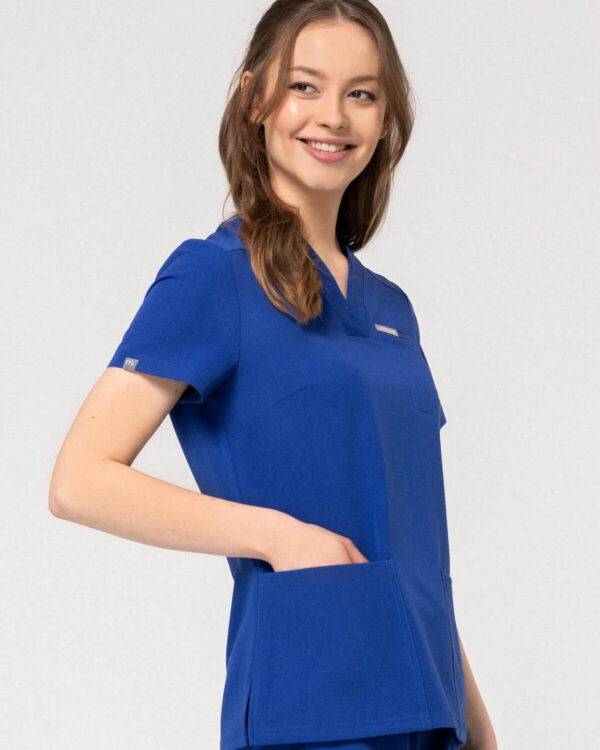 Bluza Medyczna Damska – Scrubs Comfy Deep Blue
