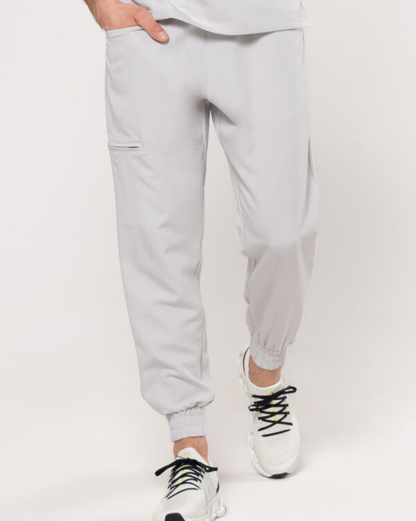 Spodnie Medyczne Męskie - Scrubs Sporty Light Gray New