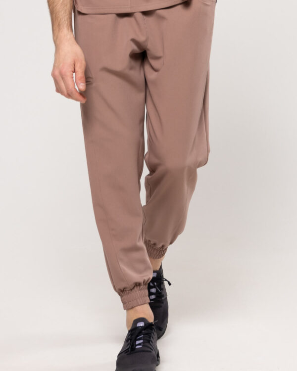 Spodnie Medyczne Męskie - Scrubs Sporty Chocolate