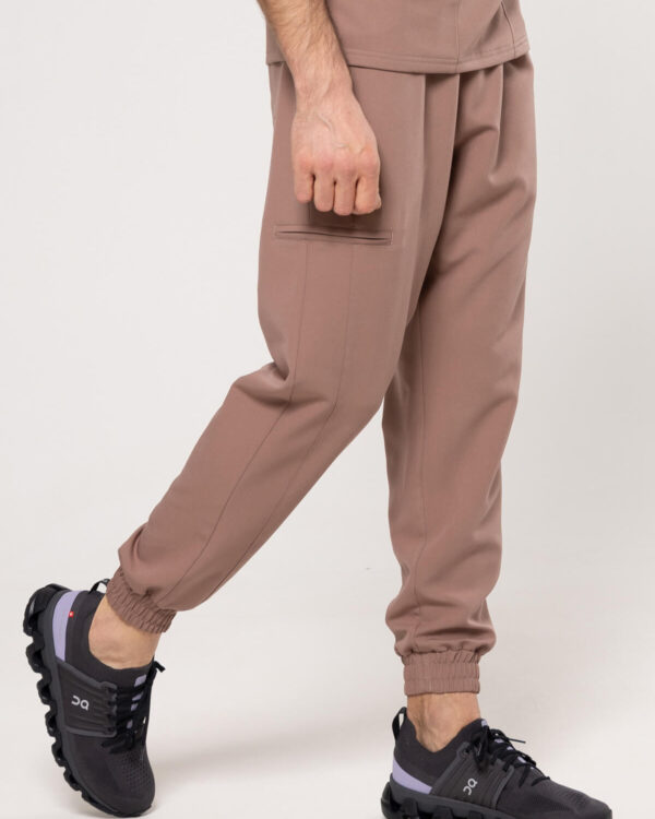 Spodnie Medyczne Męskie - Scrubs Sporty Chocolate