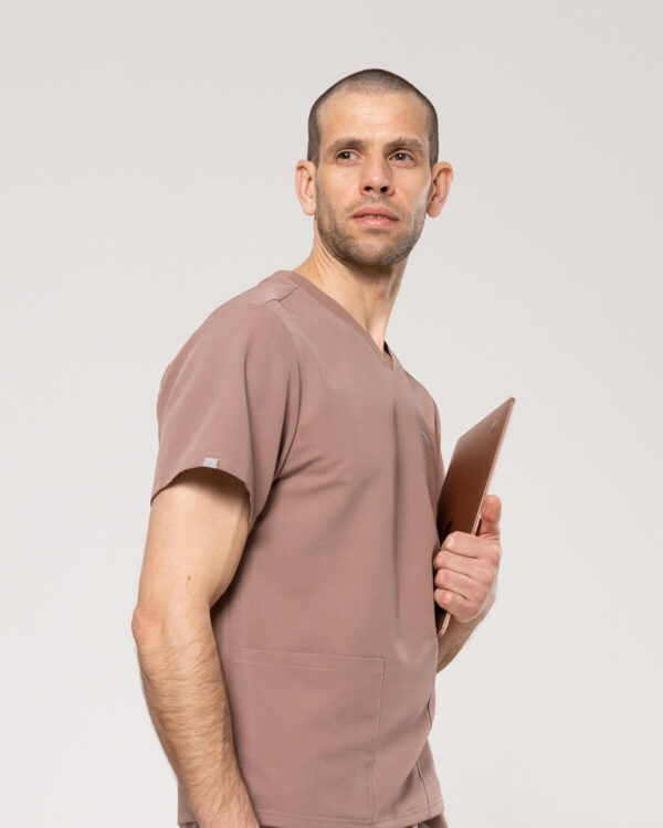Bluza Medyczna Męska - Scrubs Sporty Chocolate