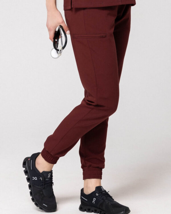 Spodnie Medyczne Damskie – Scrubs Comfy Wine